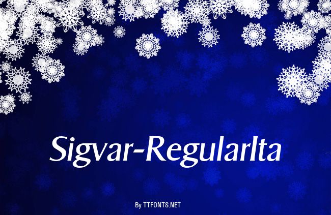 Sigvar-RegularIta example