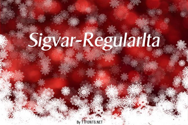 Sigvar-RegularIta example