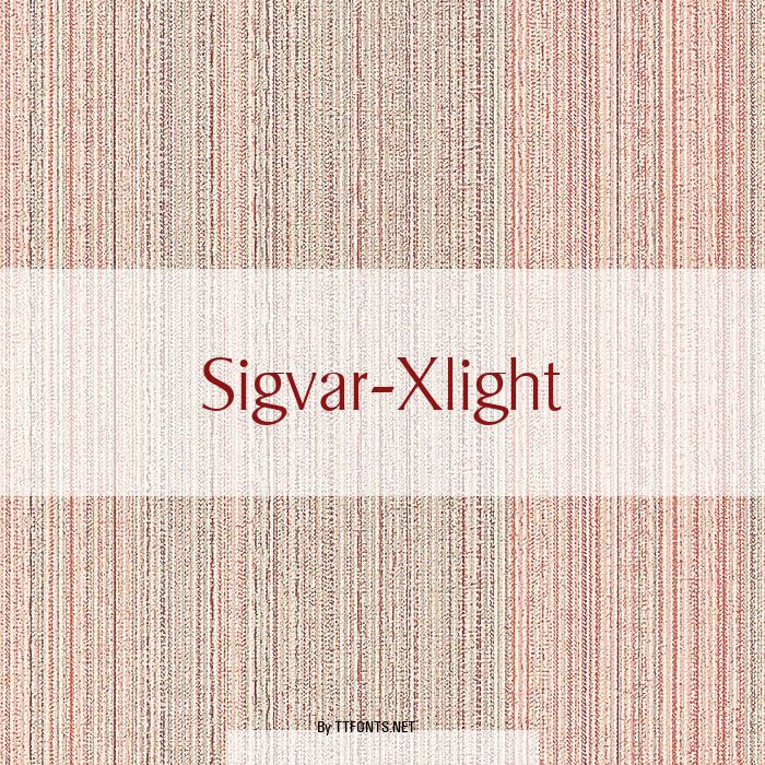 Sigvar-Xlight example