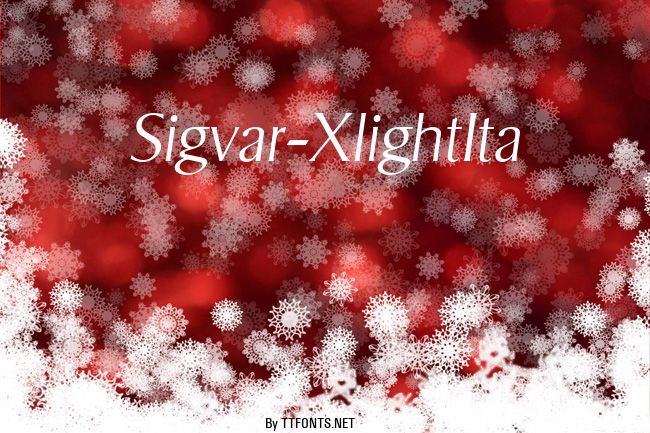 Sigvar-XlightIta example