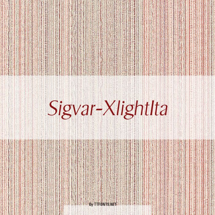 Sigvar-XlightIta example