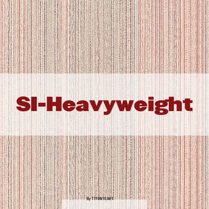 SI-Heavyweight example