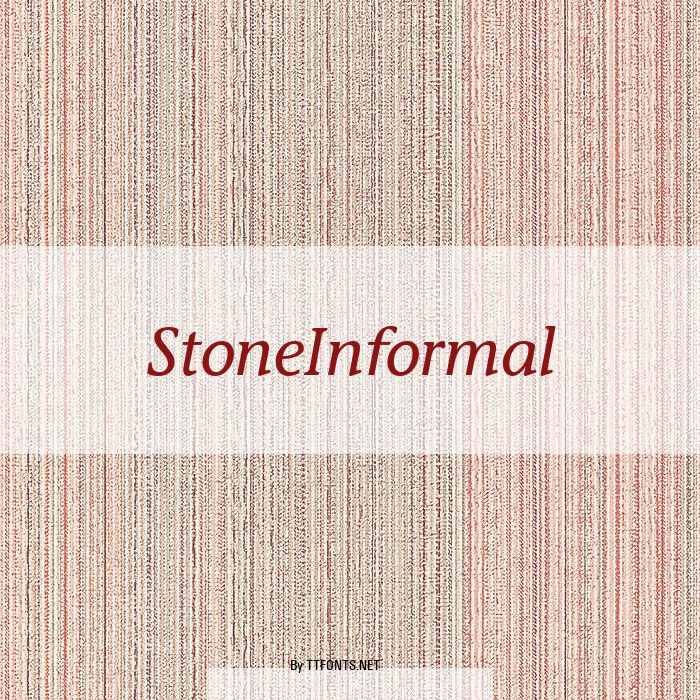 StoneInformal example