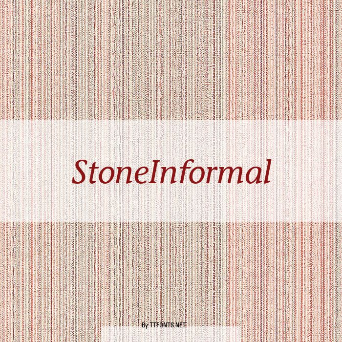 StoneInformal example