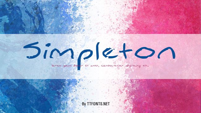 Simpleton example