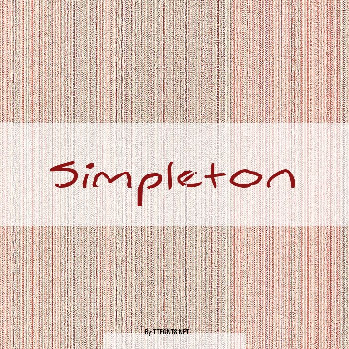 Simpleton example