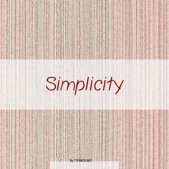 Simplicity example