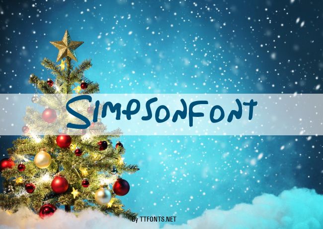 Simpsonfont example