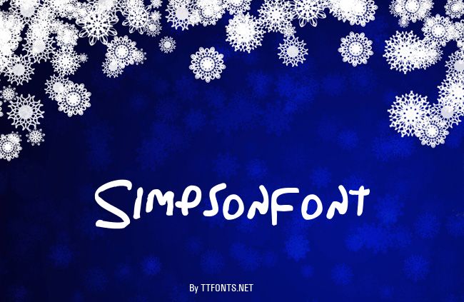 Simpsonfont example
