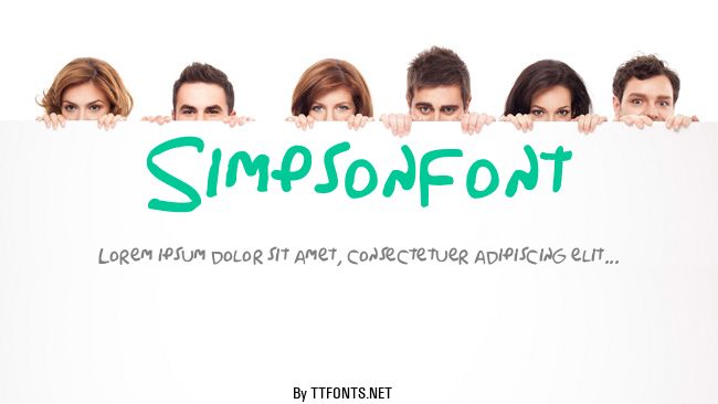 Simpsonfont example