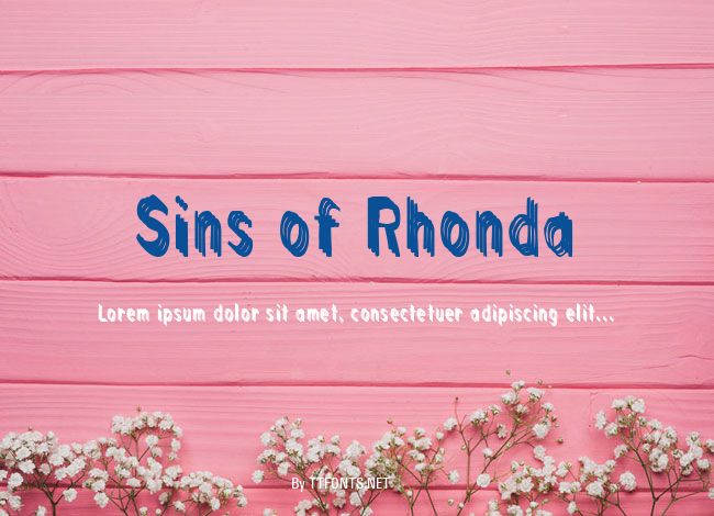 Sins of Rhonda example