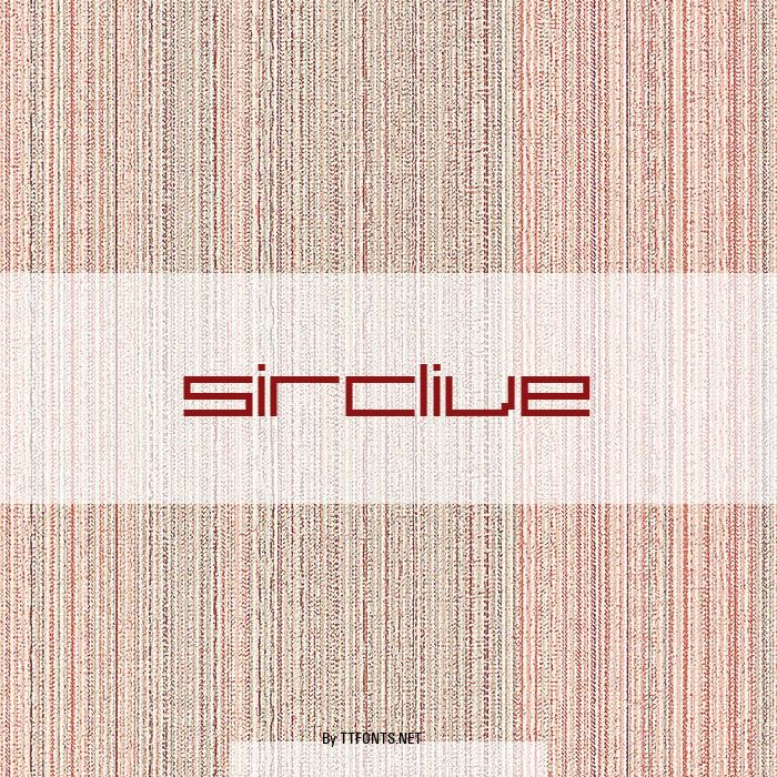 SirClive example