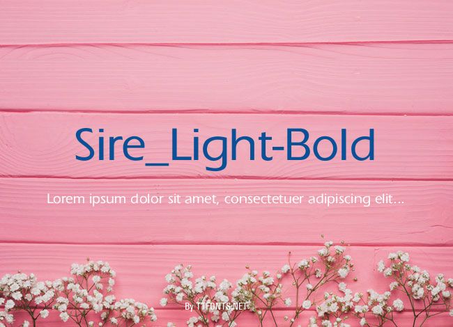 Sire_Light-Bold example