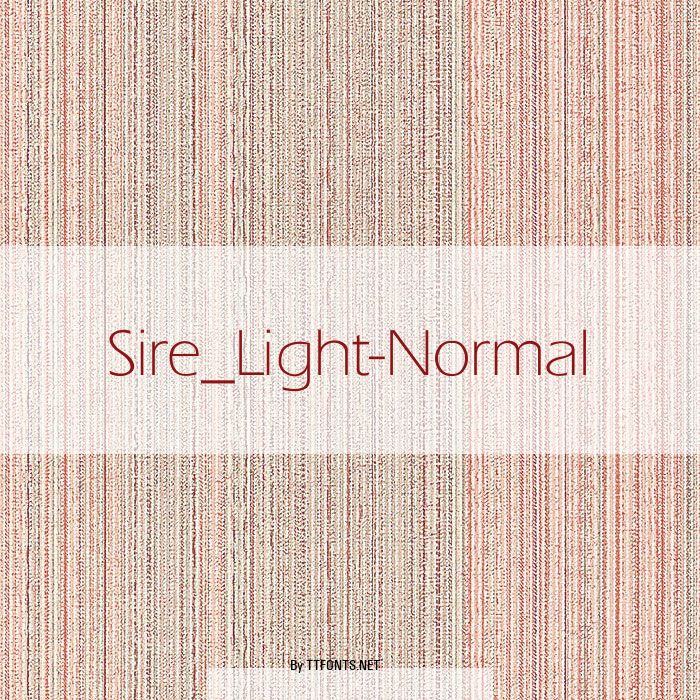 Sire_Light-Normal example