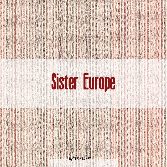Sister Europe example