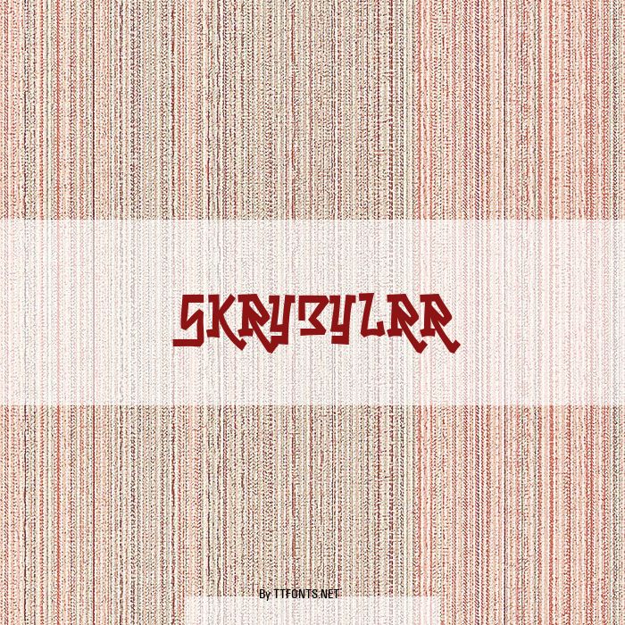 Skrybylrr example