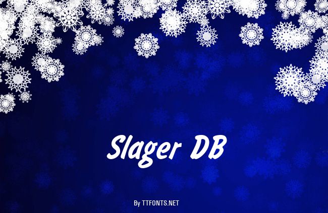 Slager DB example