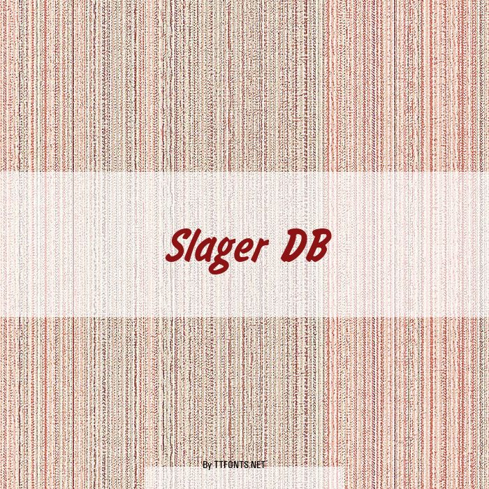 Slager DB example