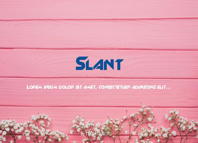 Slant example