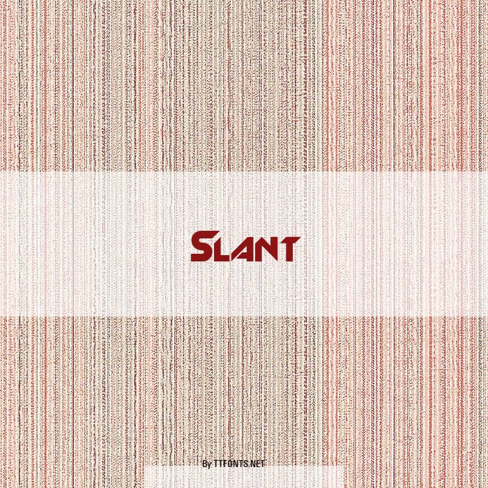 Slant example