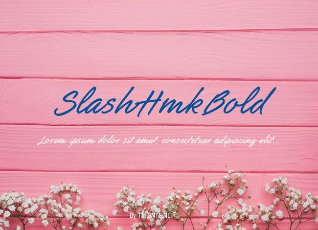 SlashHmkBold example