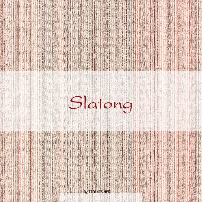 Slatong example