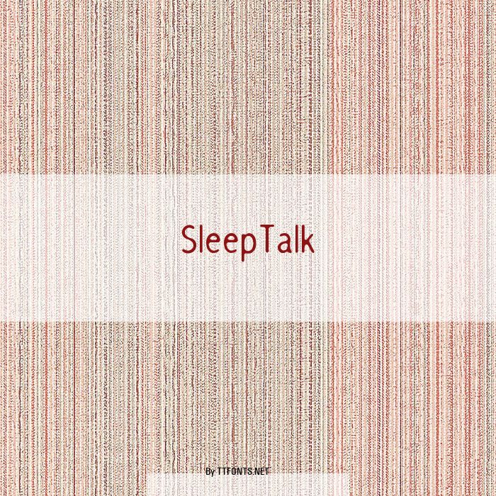 SleepTalk example