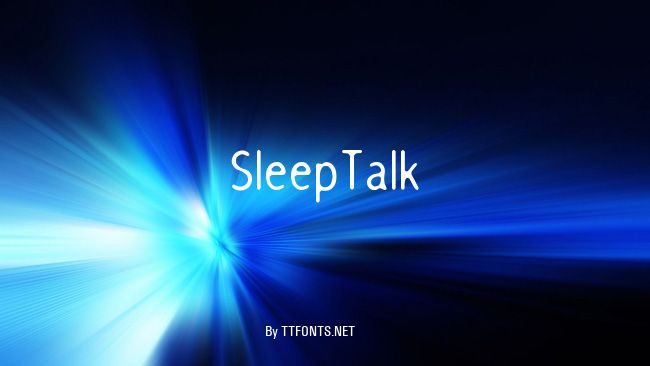 SleepTalk example