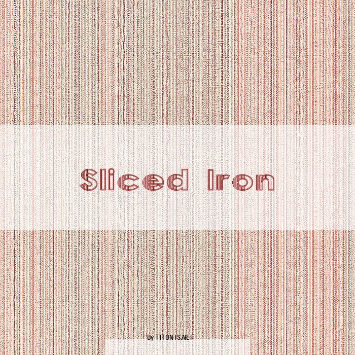 Sliced Iron example