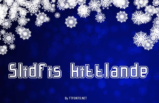 Slidfis kittlande example