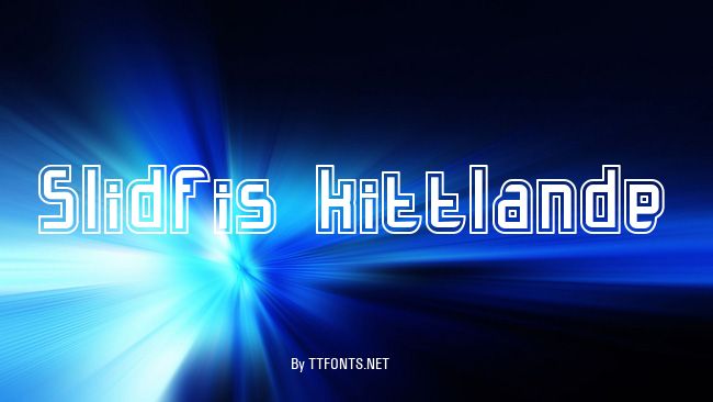 Slidfis kittlande example
