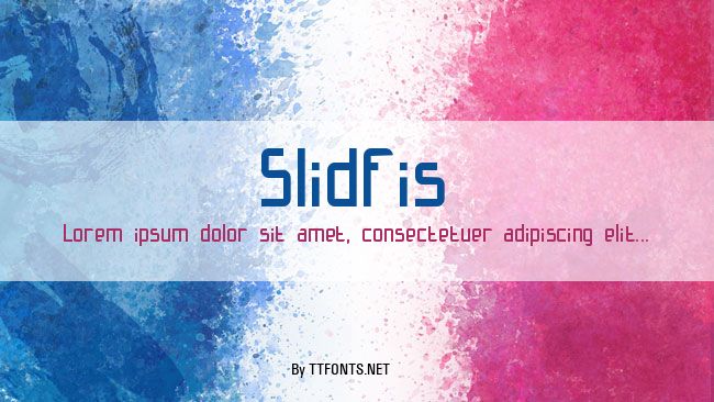 Slidfis example