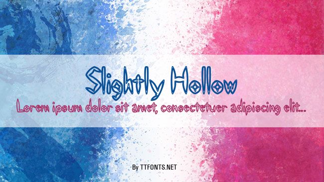 Slightly Hollow example