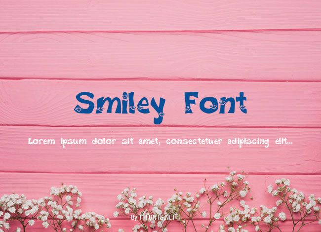 Smiley Font example