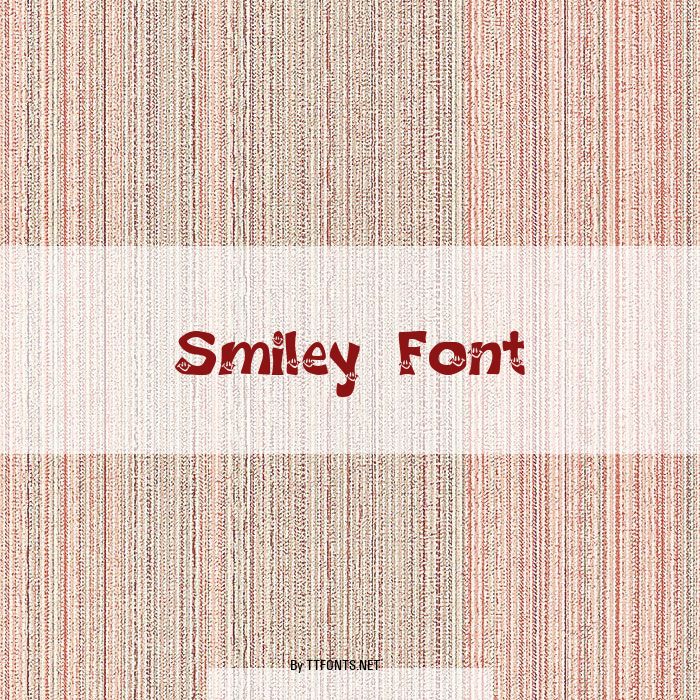 Smiley Font example