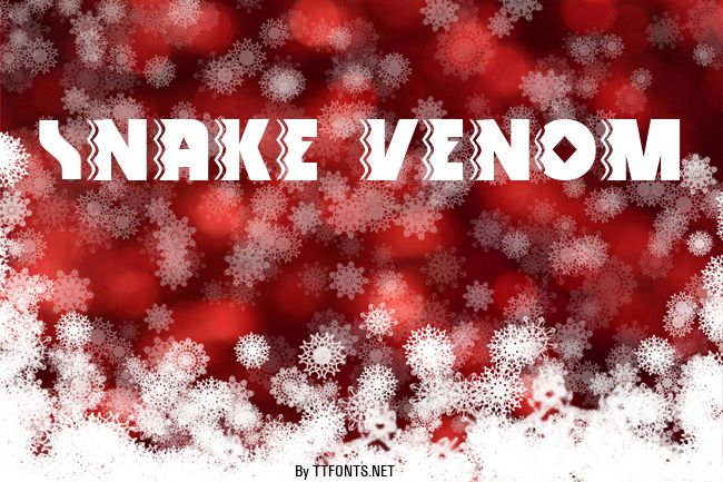 Snake Venom example