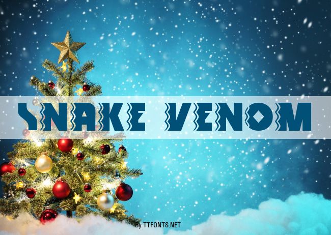 Snake Venom example