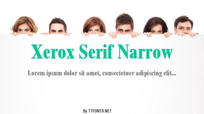 Xerox Serif Narrow example
