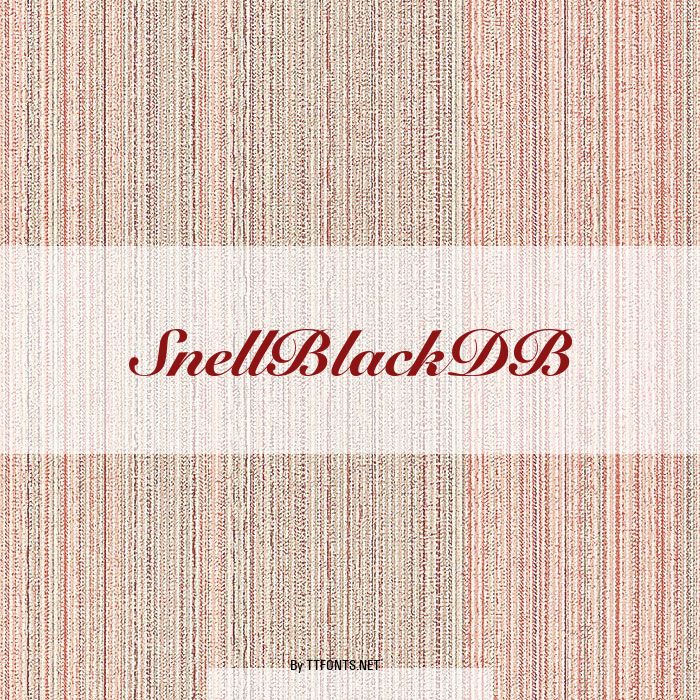 SnellBlackDB example