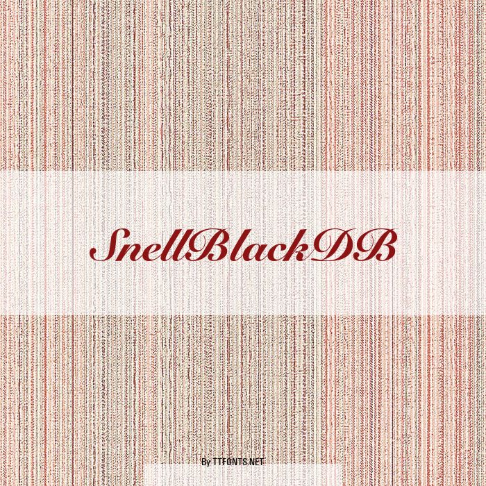 SnellBlackDB example