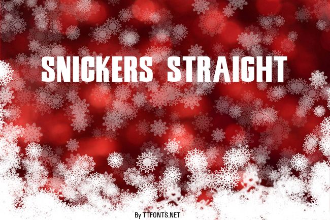 Snickers Straight example