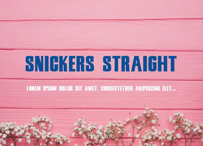 Snickers Straight example