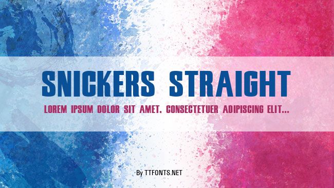 Snickers Straight example
