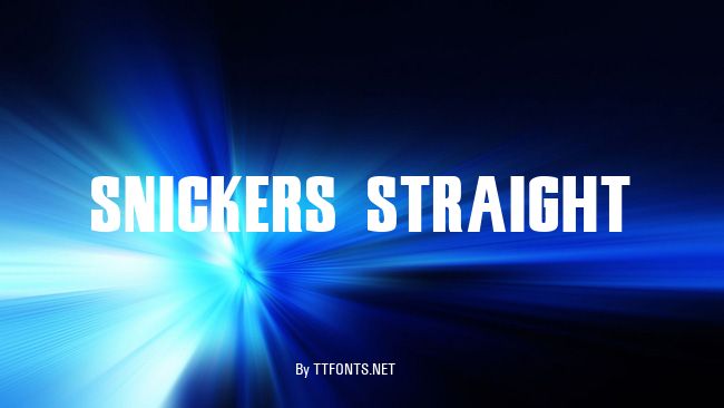 Snickers Straight example