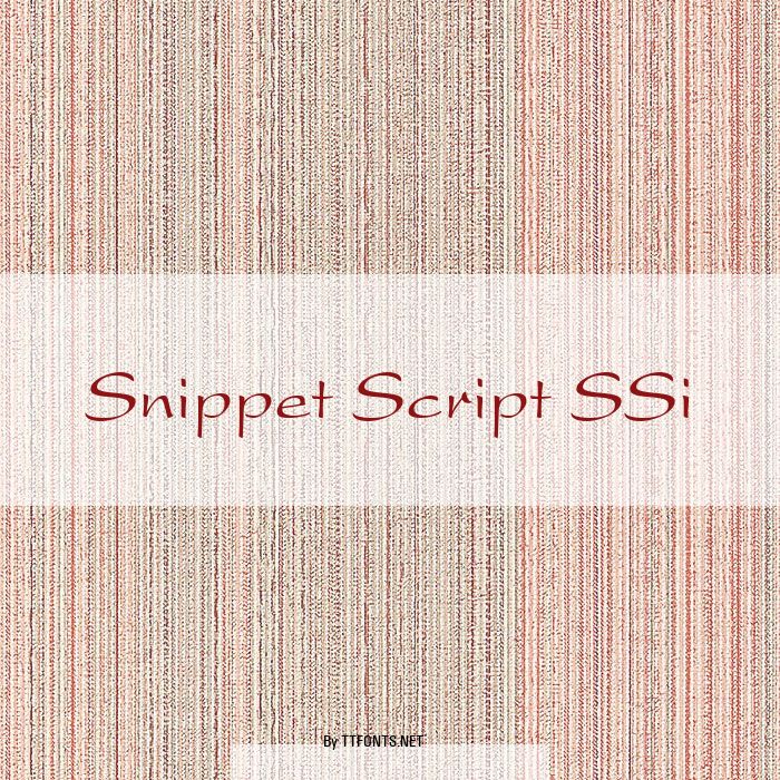 Snippet Script SSi example
