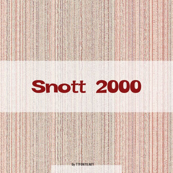 Snott 2000 example