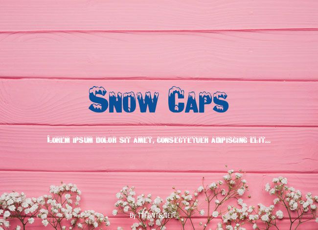 Snow Caps example