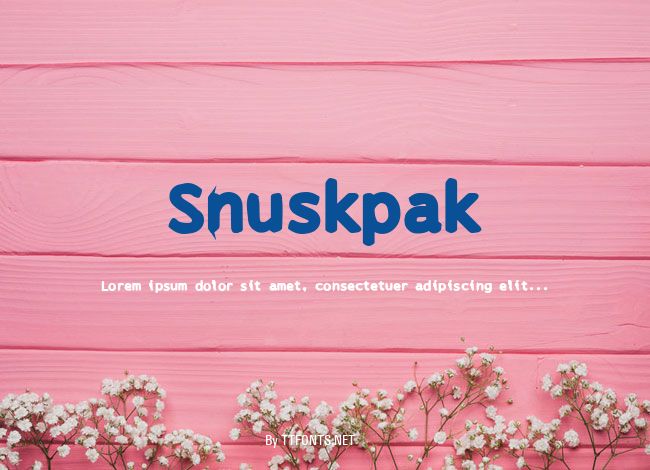 Snuskpak example