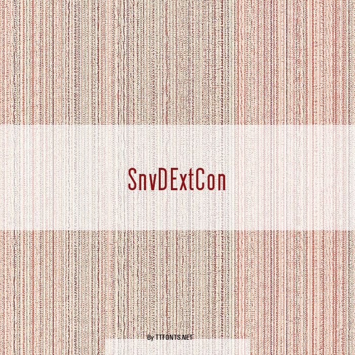 SnvDExtCon example