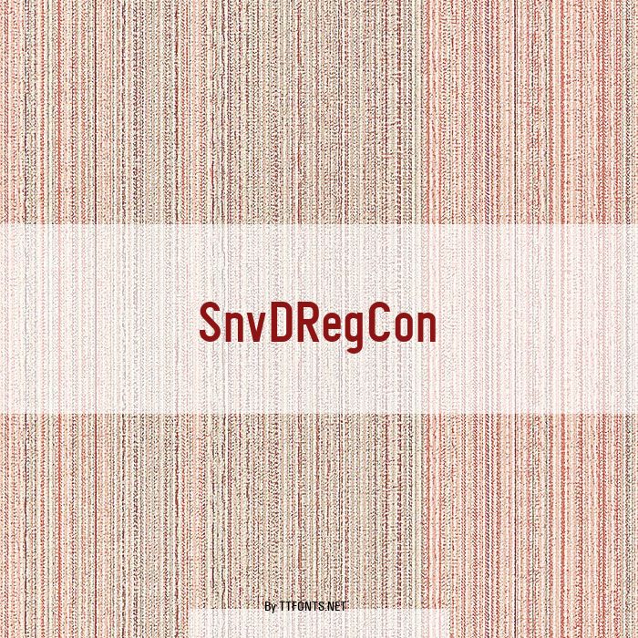 SnvDRegCon example